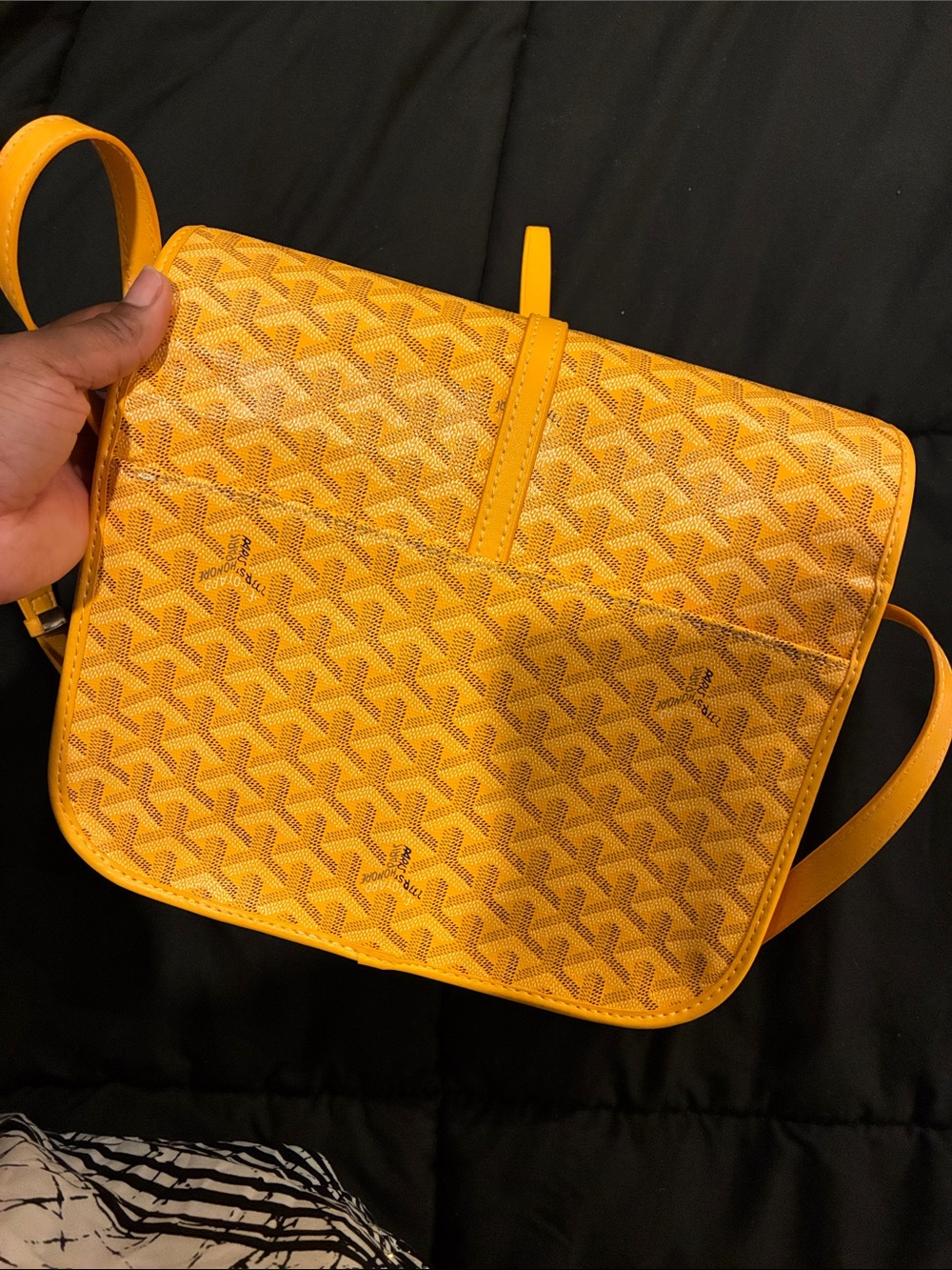 Goyard Yellow Goyardine Crossbody Bag - Picture 5 of 7